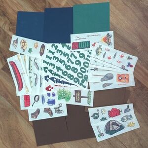 Creative Memories "Wilderness" Themed Collection of Stickers and Diecuts
